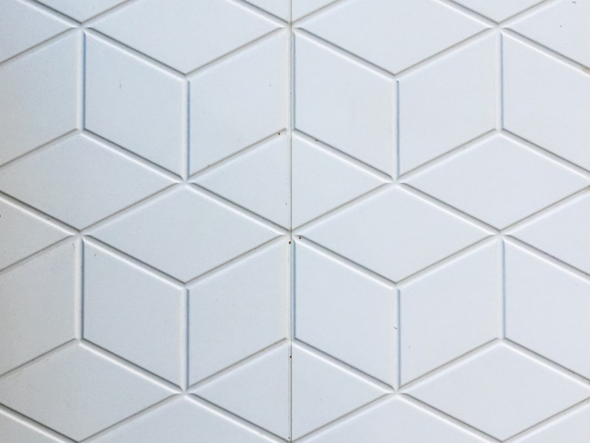Pattern of pale ceramic tiles